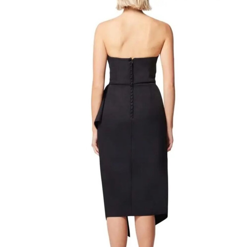 Elliat Reception Cascade Ruffle Strapless Cocktail Dress Whimsigoth Formal Large - Picture 4 of 16